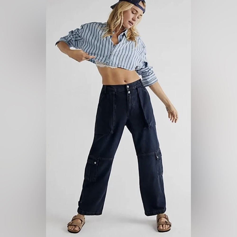 Free People We The Free Marx Cargo Slouchy Jeans